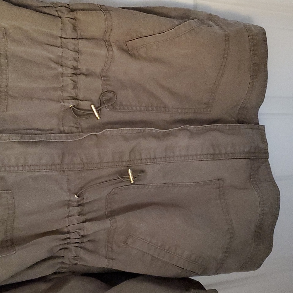 Michael Kors Womens Anorak Utility Zipper & Snap Jacket with Gold Hardware - Picture 3 of 7